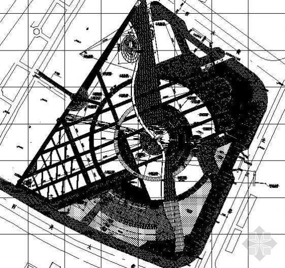 城市活动中心施工图资料下载-青海城市中心广场施工图