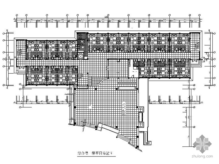 闽侯博士后公馆施工图资料下载-[山西]某博士后工作交流办公中心装修图