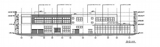 [南京]两层知名汽车4s店建筑设计方案图（含CAD及建筑模型）-两层知名汽车4s店建筑立面图