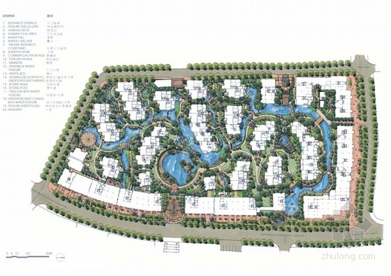 新中式居住区景观规划设计资料下载-[杭州]新中式居住区景观规划设计方案