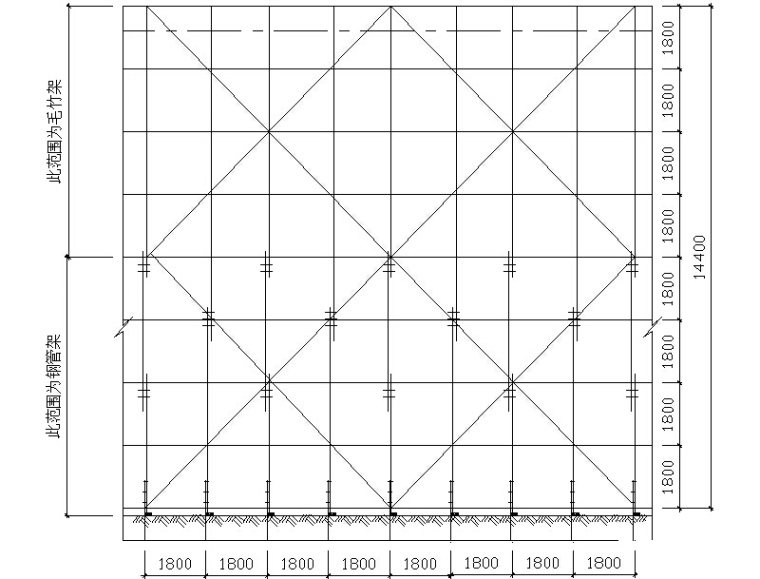 江苏南京地区高压线防护专项方案-护线架体立面图.jpg