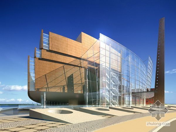 珠海博物馆建筑分析资料下载-博物馆模型