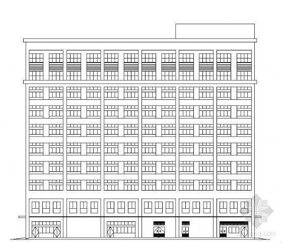 建筑设计图纸手绘资料下载-[珠海]某十层厂房建筑设计图纸