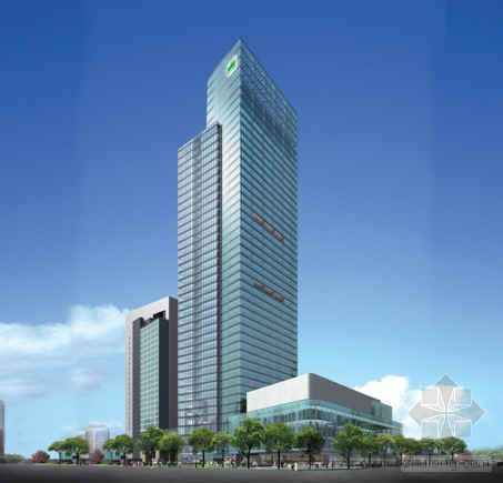 某二十五层办公综合体资料下载-上海某建筑综合体（写字楼、商场、酒店）创鲁班奖申报幻灯片PPT