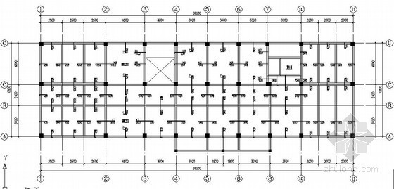 柱子模板图dwg资料下载-[重庆]框架办公楼结构施工图