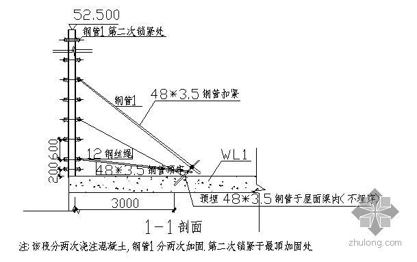 高层屋面结构施工方案资料下载-广东某高层住宅屋面花架施工方案