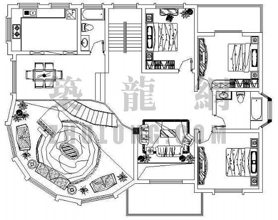 某别墅方案平立面方案-3