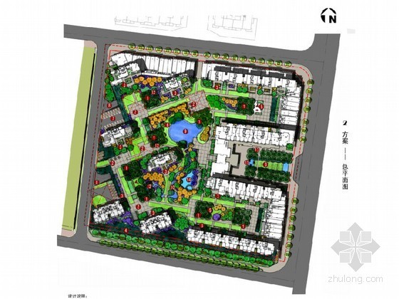 德式景观小区方案资料下载-[杭州]现代德式公寓景观设计方案