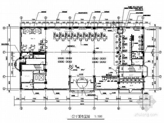 工商银行建筑设计效果图资料下载-[青岛]工商银行某支行装修图