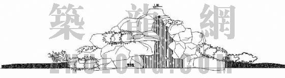 磊石假山景观施工图资料下载-跌水假山结构施工图