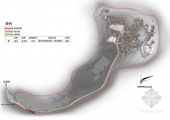 [贵州]瑶族聚居地村庄规划政治方案（附规划设计说明书）-平面图