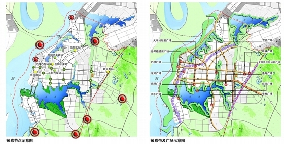 [湖南]滨湖城区风貌规划设计方案文本-滨湖城区风貌规划分析图