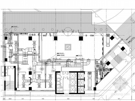 建筑施工图设计超市资料下载-[广东]大型综合超市空调通风系统设计施工图（风冷热泵冷水机组）