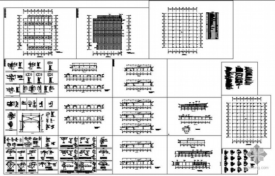 某单层钢结构厂房设计资料下载-广州某单层钢结构厂房设计图