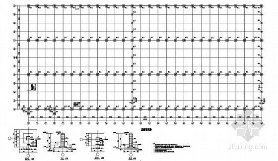 72m宽钢结构厂房结构图资料下载-某72m跨钢结构厂房结构设计图