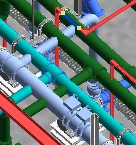 BIM在机电工程中应用资料下载-应用BIM优化，这个冷水机房机电工程规避了许多问题