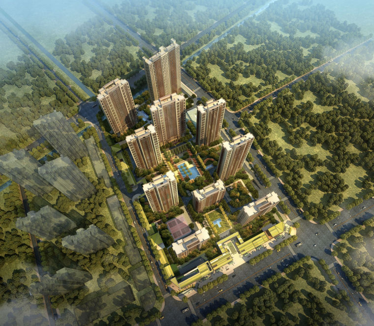 居住区规划南京资料下载-[江苏]朗诗南京绿色生活居住区规划建筑设计方案