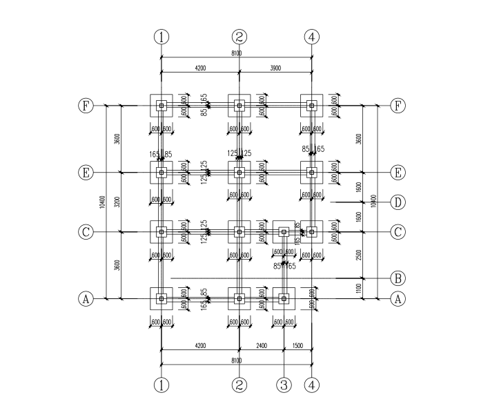 二层别墅结构施工图纸资料下载-[北京]二层轻钢框架结构别墅结构施工图（CAD、21张）