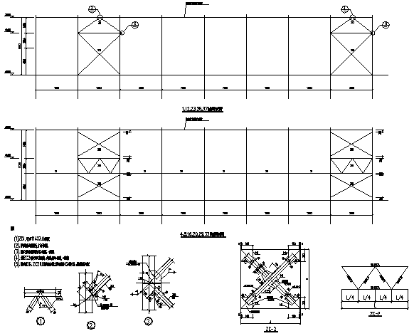 门式钢结构厂房结构说明资料下载-70X193m门式刚架结构厂房钢结构施工图（CAD，整套）