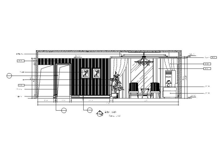 [重庆]露天院馆小户型2居室室内设计CAD施工图(含材料说明表)-5.jpg