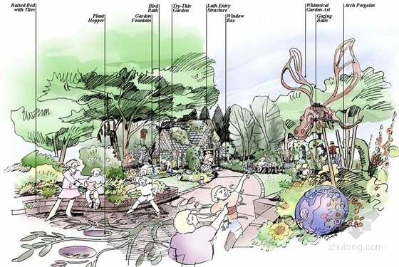 [美国]儿童森林公园景观设计方案（英文）-景观效果图