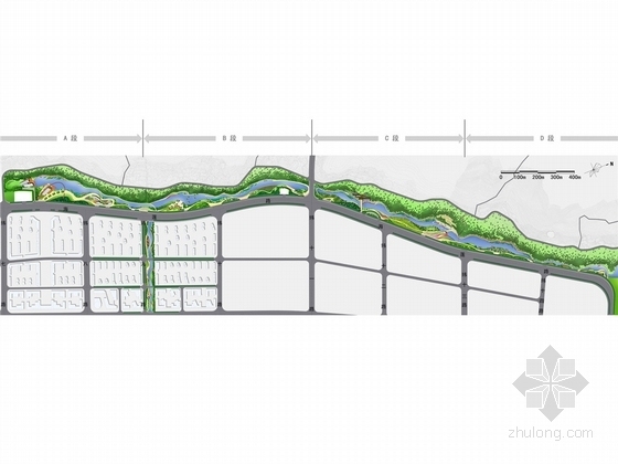 水系景观建设资料下载-[舟山]城市水系景观带二期概念深化设计方案（附设计说明、苗木概算）