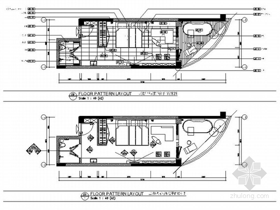 小房型施工图资料下载-小巧现代风格一居室小户型室内装修施工图