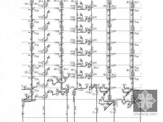 [河北]9万平一类高层综合楼给排水消防施工图(气体消防)