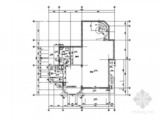 [新农村]3层新中式风格独栋别墅设计施工图（含效果图）-3层新中式风格独栋别墅设计平面图