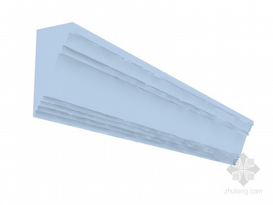 装饰角线CAD资料下载-阶梯角线3D模型下载