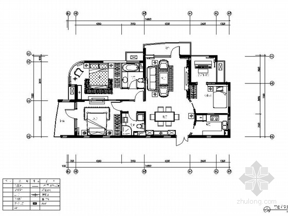 CAD立面图练习资料下载-[浙江]豪华亮丽120平欧式风格三居室样板房室内装修施工图（含软装方案效果图）