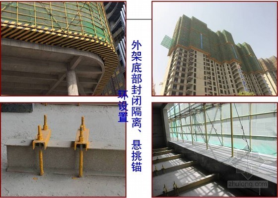 建筑工程高支模工程及悬挑脚手架工程安全管理培训讲义（186页图文并茂）-外架底部封闭隔离 