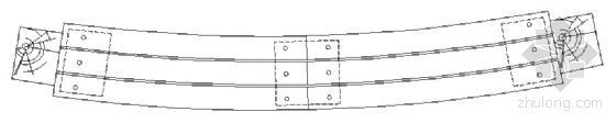 钢结构坐凳施工工艺资料下载-某坐凳结构图