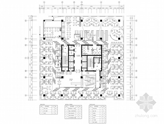 院室内设计含效果图资料下载-[成都]某设计院设计的现代商业办公空间施工图（含效果图）