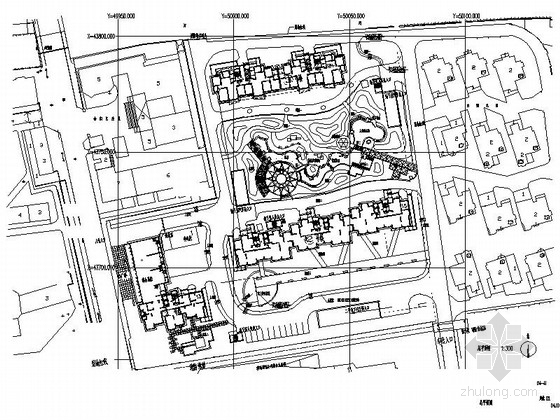 高层小区住宅景观cad资料下载-[苏州]高层住宅花园景观环境设计施工图