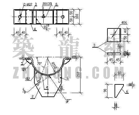 输电线路图资料下载-变电站输电线路工程抱箍制造图汇总(二)