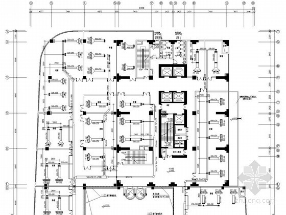 上海办公楼空调设计资料下载-[上海]商务办公大楼空调通风设计施工图