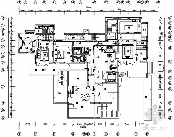 医院空调多联机设计方案资料下载-小型住宅多联机空调系统设计方案图