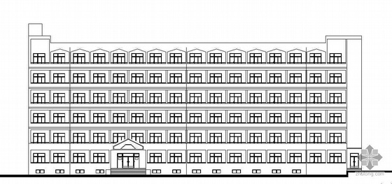 10层公寓建筑设计资料下载-西安市某中学A区学生公寓建筑设计方案图