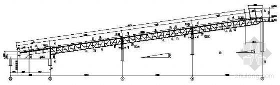 管廊项目施实施要点资料下载-钢结构桁架通廊结施图