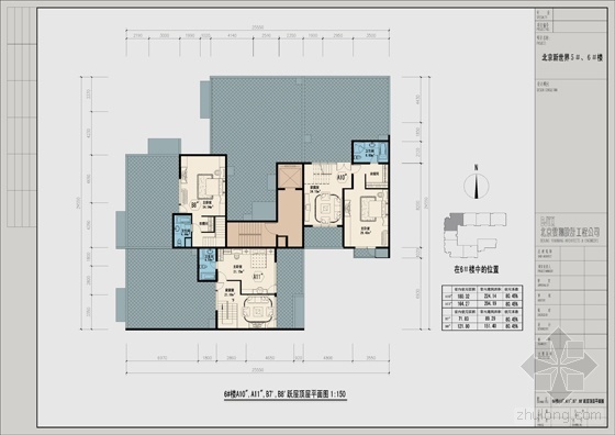 [北京]某世界花园建筑方案设计(CAD方案,户型详图、JPG、PPT)-6#-A10-a11-B7-B8-D2副本