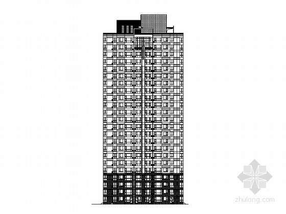 三层公寓效果图资料下载-某二十三层公寓建筑施工图