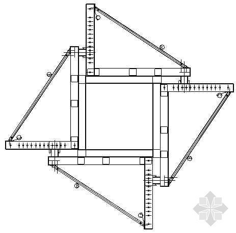 可调式矩形柱模示意图