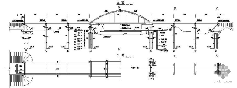 混凝土桥梁设计图资料下载-某运河桥梁改造工程设计图