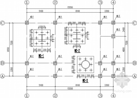 框架结构小区会所资料下载-SAP会所钢框架结构施工图