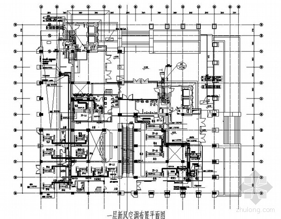 餐厅厨房排烟施工图资料下载-北京某餐厅空调排烟图