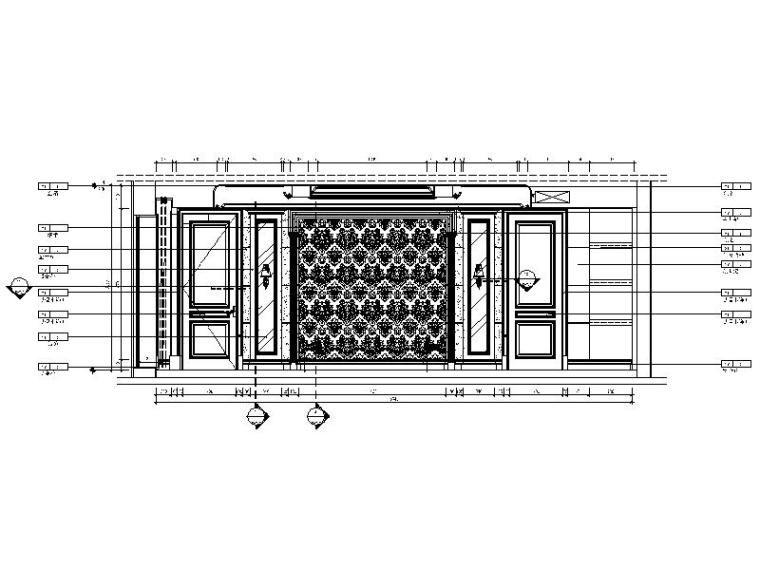 [太原]楼盘顶级豪华样板间室内设计施工图（含方案、效果图）-[太原]楼盘顶级豪华样板间室内设计立面图