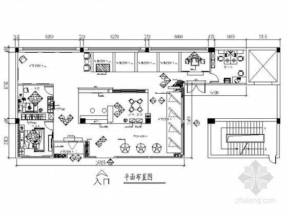 装饰材料展厅施工图资料下载-[浙江]大型材料展厅室内施工图