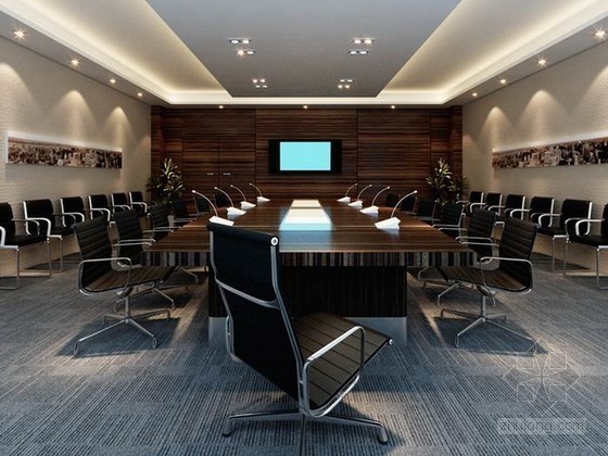 会议室屏幕钢结构资料下载-大型会议室