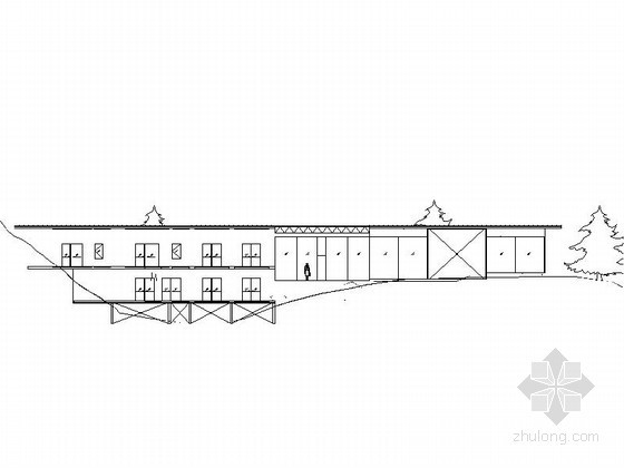 长城下的公社飞机场平面图资料下载-[长城脚下公社]某竹屋建筑方案图